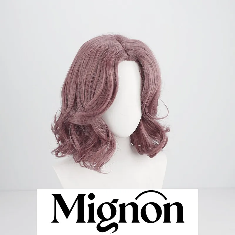 Mignon Melina cosplay wig center part silicone scalp Halloween gift