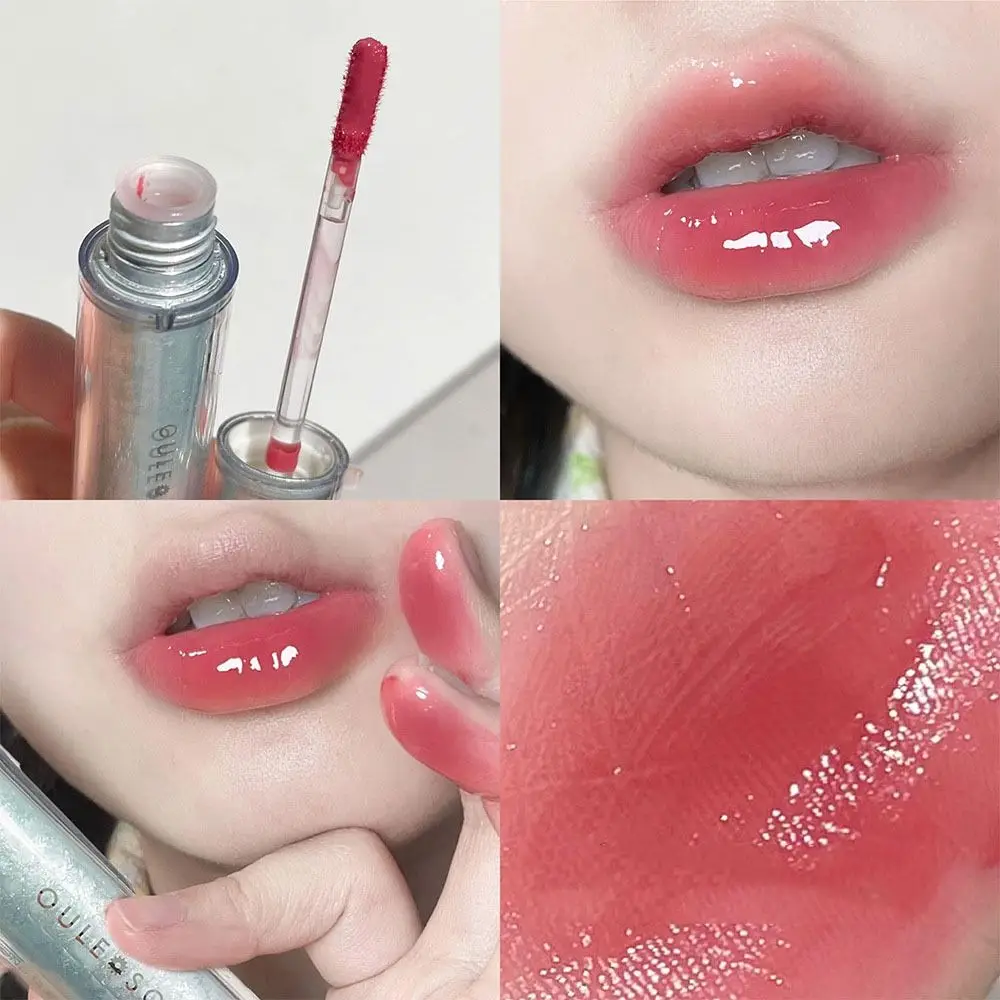 Long Lasting Jelly Lip Balm Portable Safe Waterproof Moisturizing Lip Gloss Hydrating Crystal Mirror Lipstick Women