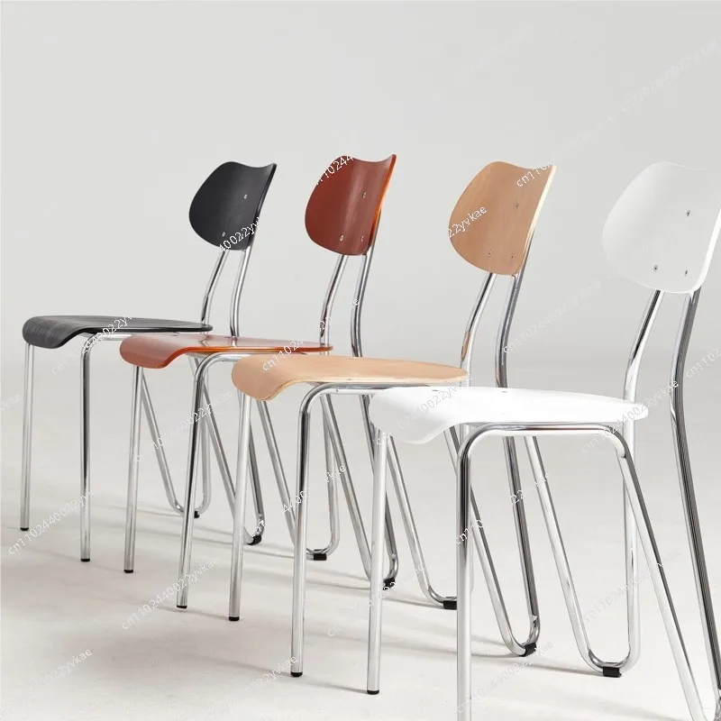 

Korean Restaurant Antique Backrest Dining Chair Modern Simple Celebrity Ins Cafe Milk Tea Store Home Chair Design