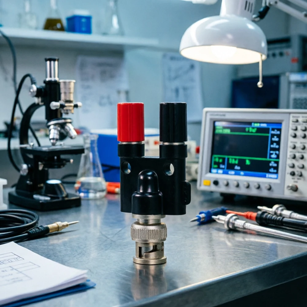 HT311 BNC Female to Banana Male Adapter Supporting Consistent Signal Transmission in Measurement and Calibration Work