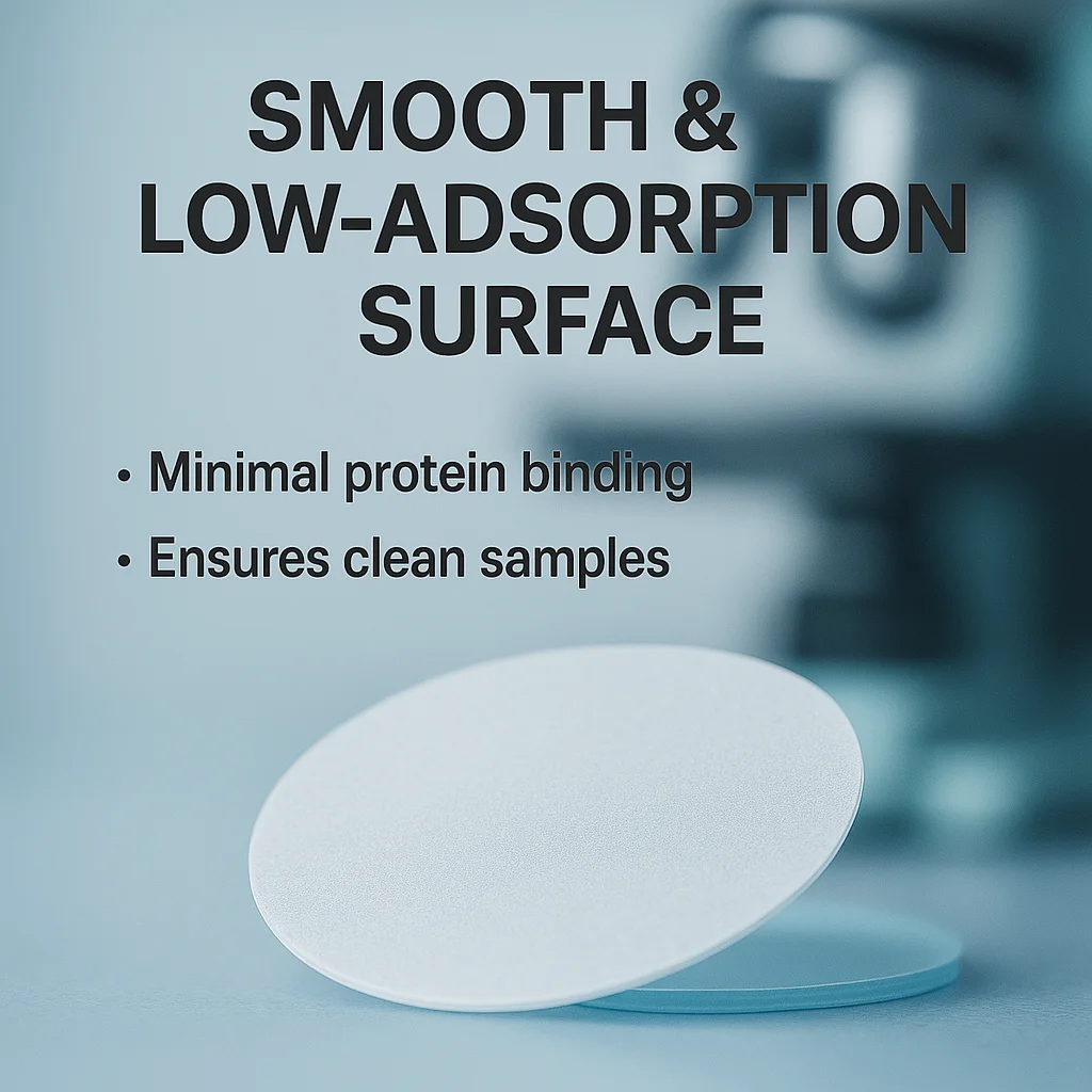 مسار البولي كربونات المحفور PCTE غشاء نانوبور مرشح الترشيح الفائق النووي لترشيح الدهون