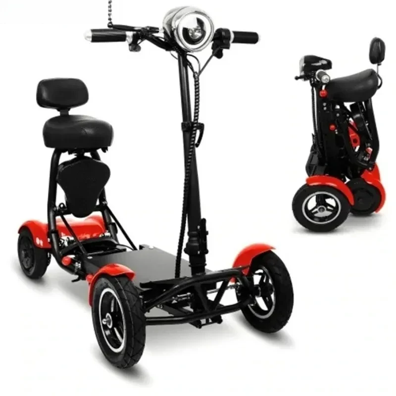 36V 500W Dual Motor Powerful Seniors Disabled 10 Inch Folding Mobility Scooter Protable 4 Wheel