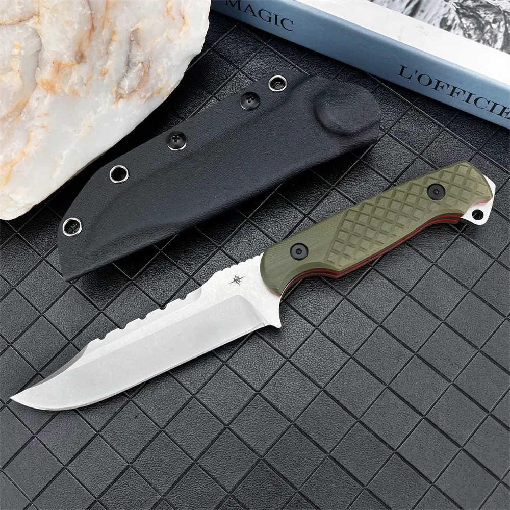 

TOOR Tactical Fixed Blade Knife D2 Steel G10 Handle Military Outdoor EDC Self Defense Hunting Fishing Camping Survival Tools