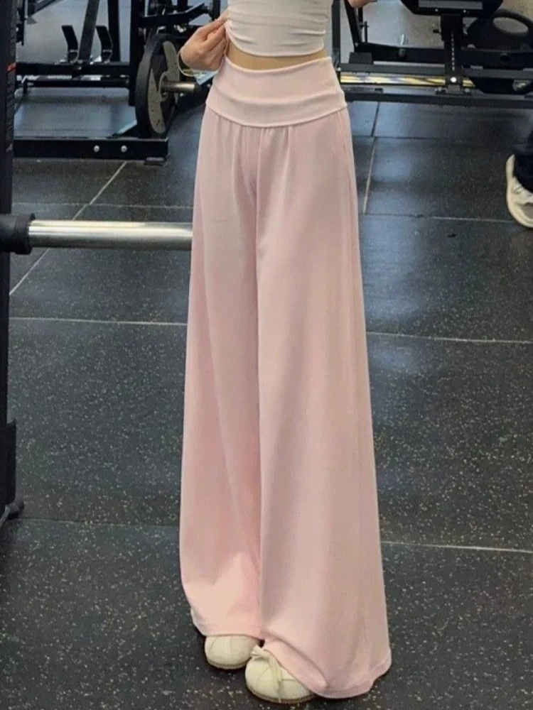 Sweet Style Color Contrast Spliced Sweatpants Women 2026 New Drawstring Elastic Waist Design Sports Pants Korea Chic Long Pants 4 Sweet Style Color Contrast Spliced Sweatpants Women 2026 New Drawstring Elastic Waist Design Sports Pants Korea Chic Long Pants 4