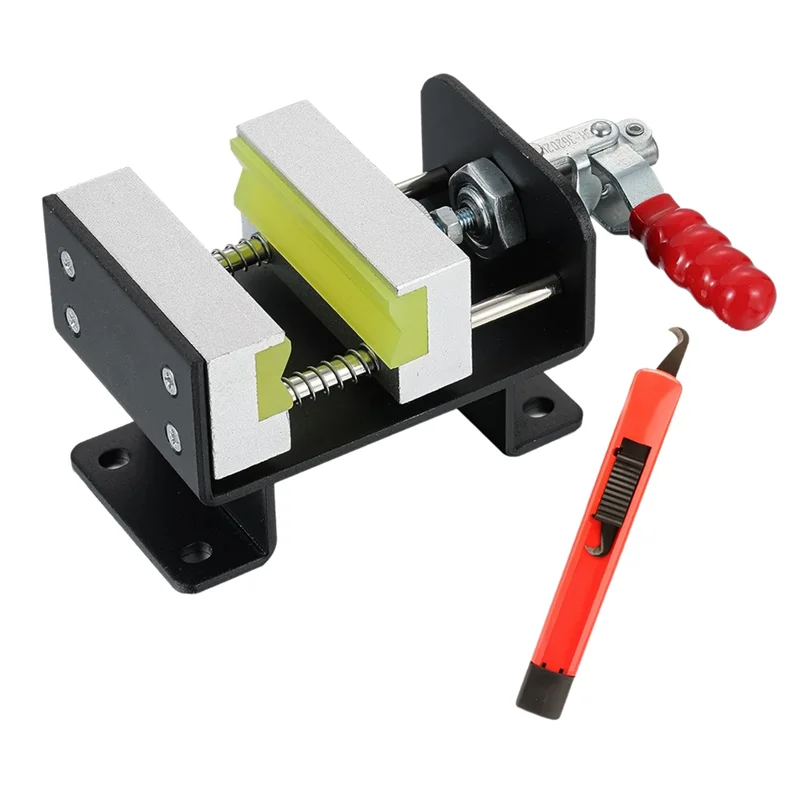 

【Hot Cake】Golf Club Regripping Kit Vise Clamp With Hook , Non-Slip Rubber Handle, Golf Grip Replacement Tools,Locking Clamp Tool