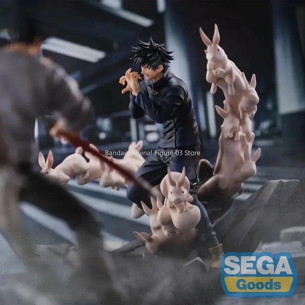 En stock Original SEGA Jujutsu Kaisen 19cm Fushiguro Megumi estatua Anime estatuilla PVC modelo muñeca colección juguete para regalo