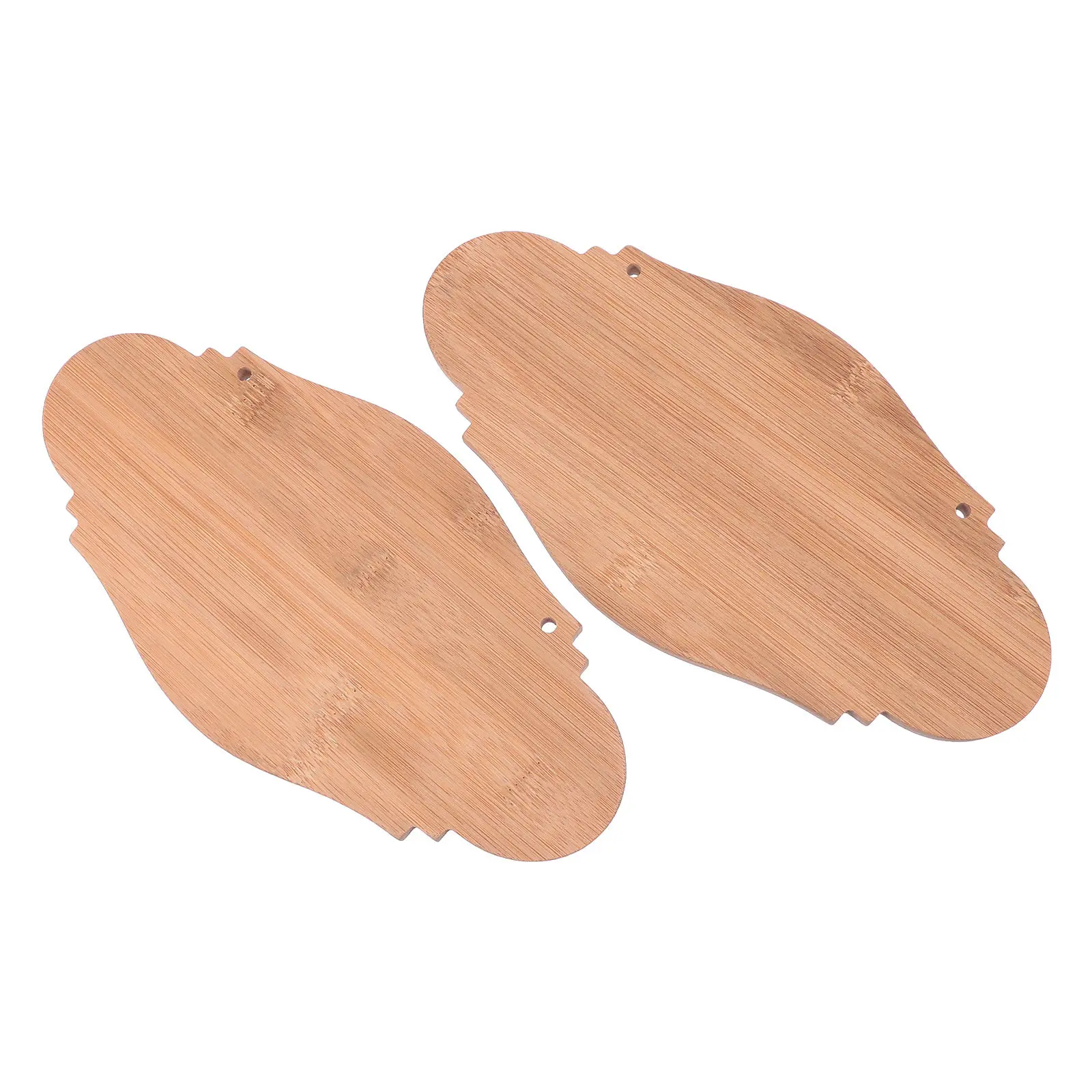 

2Pcs Blank Wood Plaques Unfinished Hanging Sign Decorative DIY Craft Project for Wedding Directions Place Cards Wall Art