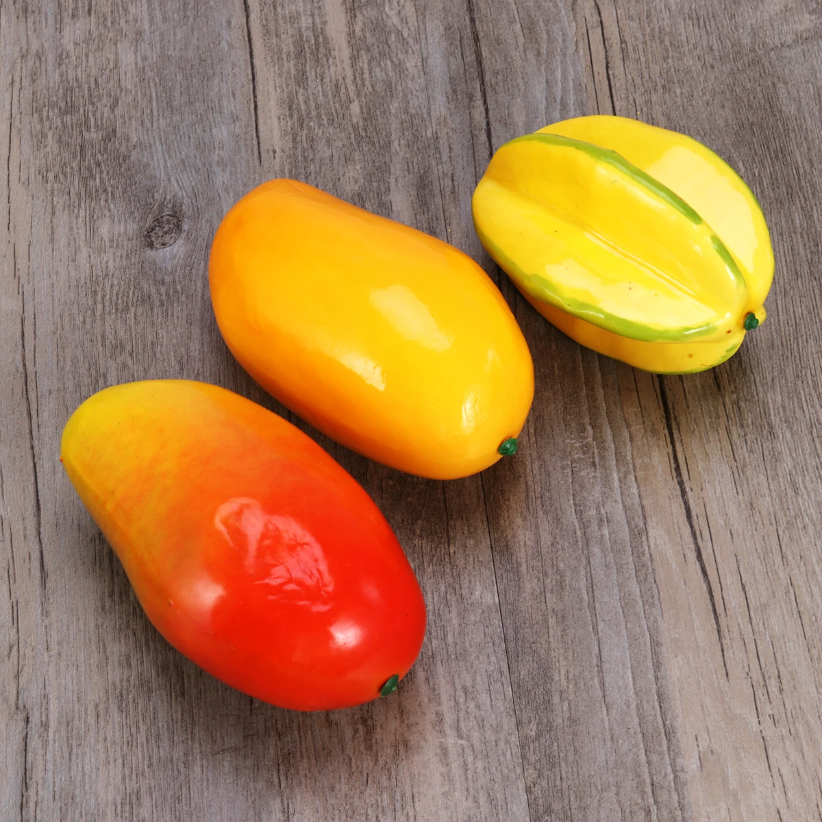 

Vinyl Simulated Mango Props Artificial Fruits Small Decorations Orange That Look Real