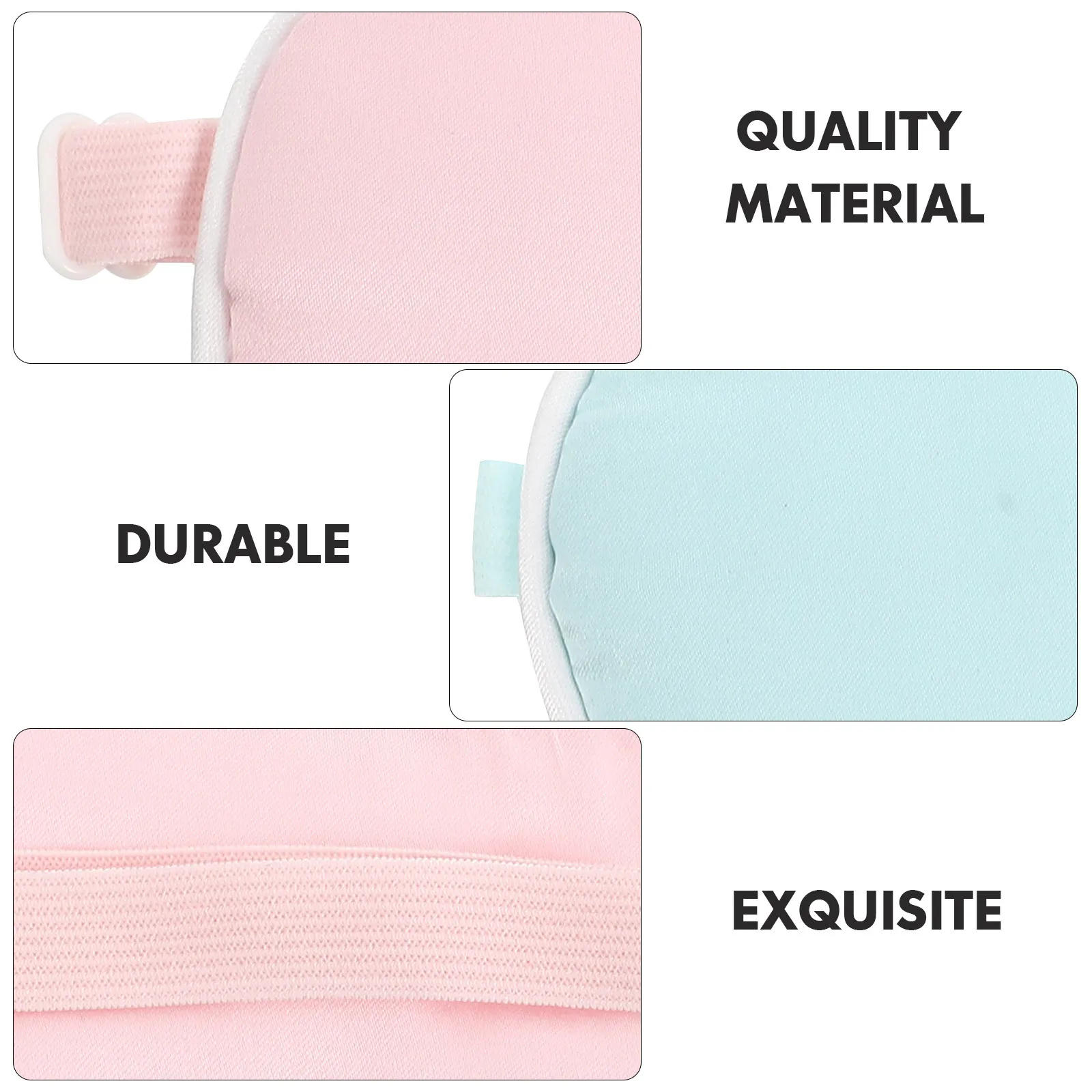 قطعتان من قناع عين الطفل من الحرير للنوم معصوب العينين للأطفال، غطاء نوم مريح وخفيف الوزن وجيد التهوية، ناعم وقابل للتعديل