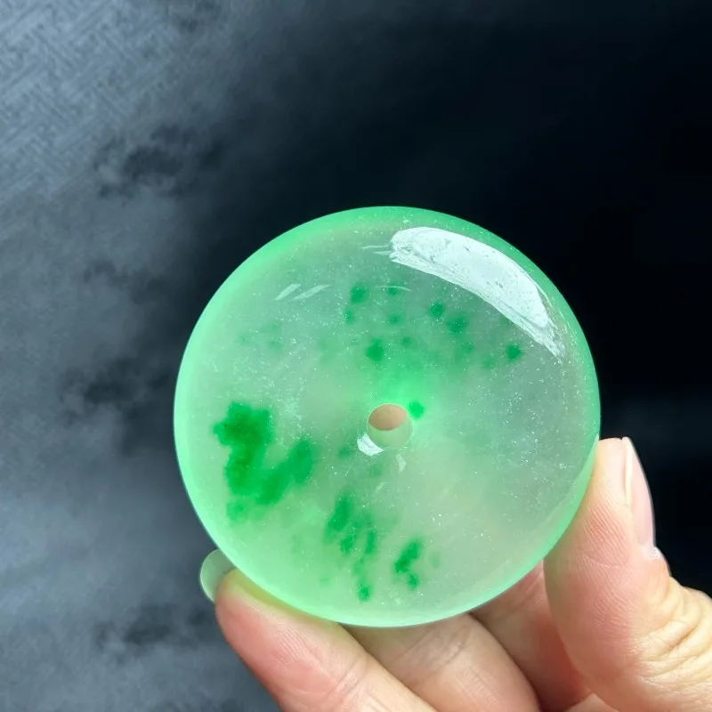 

Новая натуральная прозрачная зеленая подвеска-цветок с защитной застежкой, модный унисекс-аксессуар