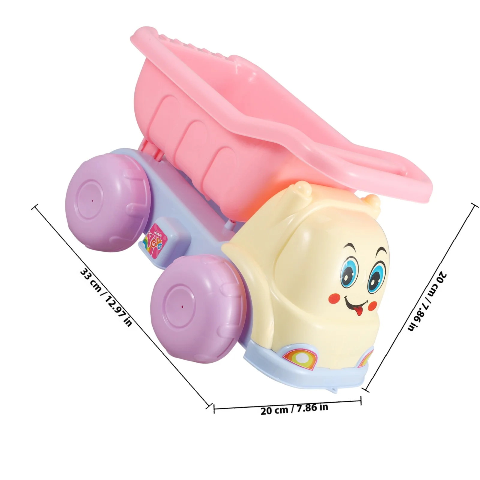 Ensemble de jeu de plage pour enfants, 7 pièces, outils de sable en plastique de qualité supérieure, pelle créative, camion à benne basculante, petit poids léger pour le plaisir et la créativité en plein air