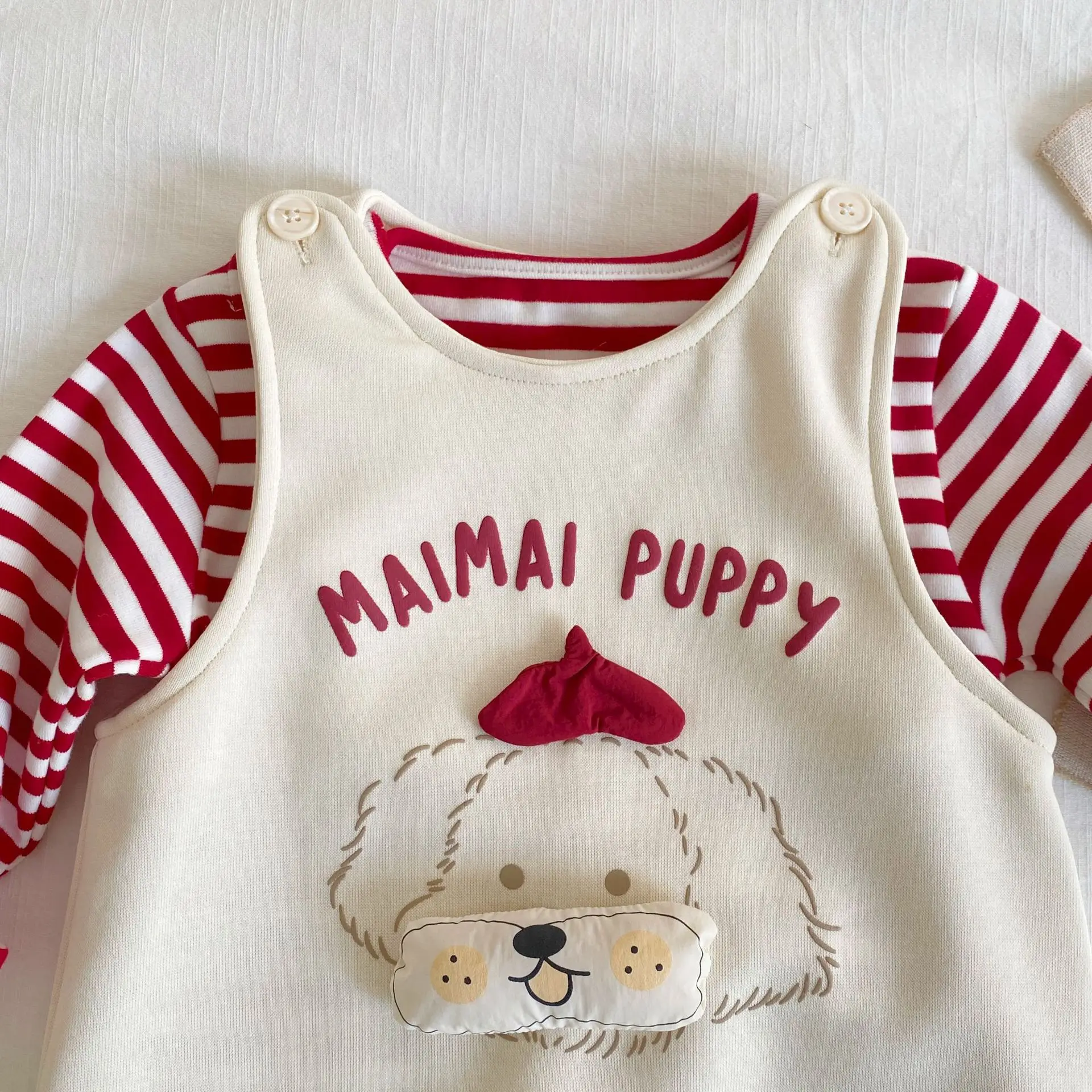 بدلة أطفال برسوم كارتونية لربيع وخريف 2026 نمط جديد حقيبة جرو على الطراز الغربي ملابس ضرطة ملابس عصرية لحديثي الولادة في الهواء الطلق #4