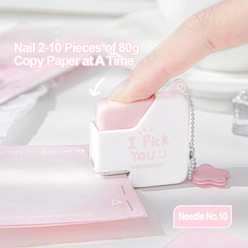 Маленький степлер для сахара, портативный мини-степлер высокого внешнего вида, устройство для переплета документов и данных