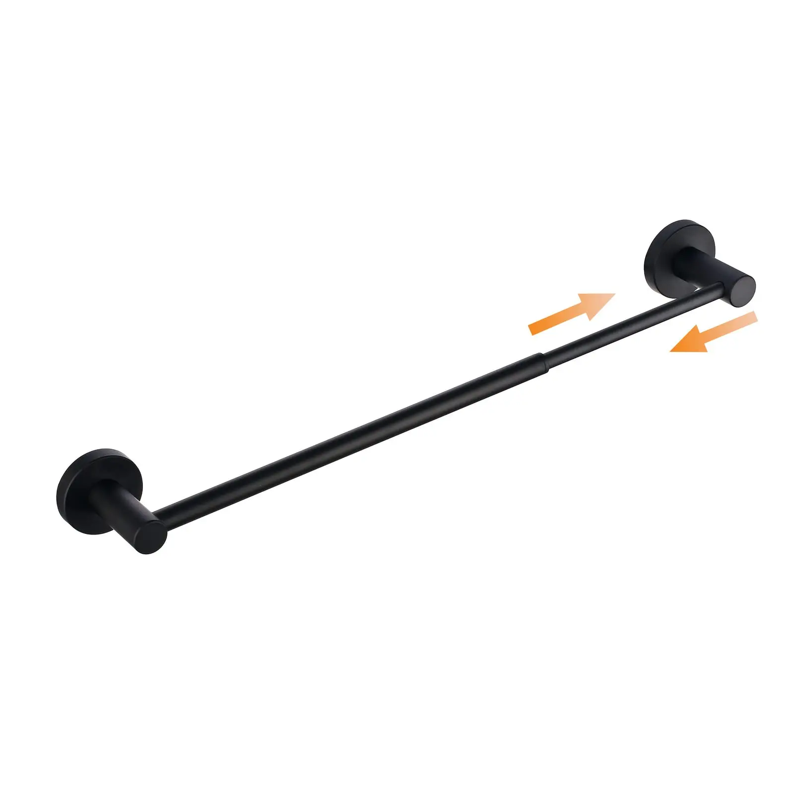 

Adjustable Retractable Towel Bar 16 To 26 Inch Black Bathroom Wall Mounted Stainless Steel