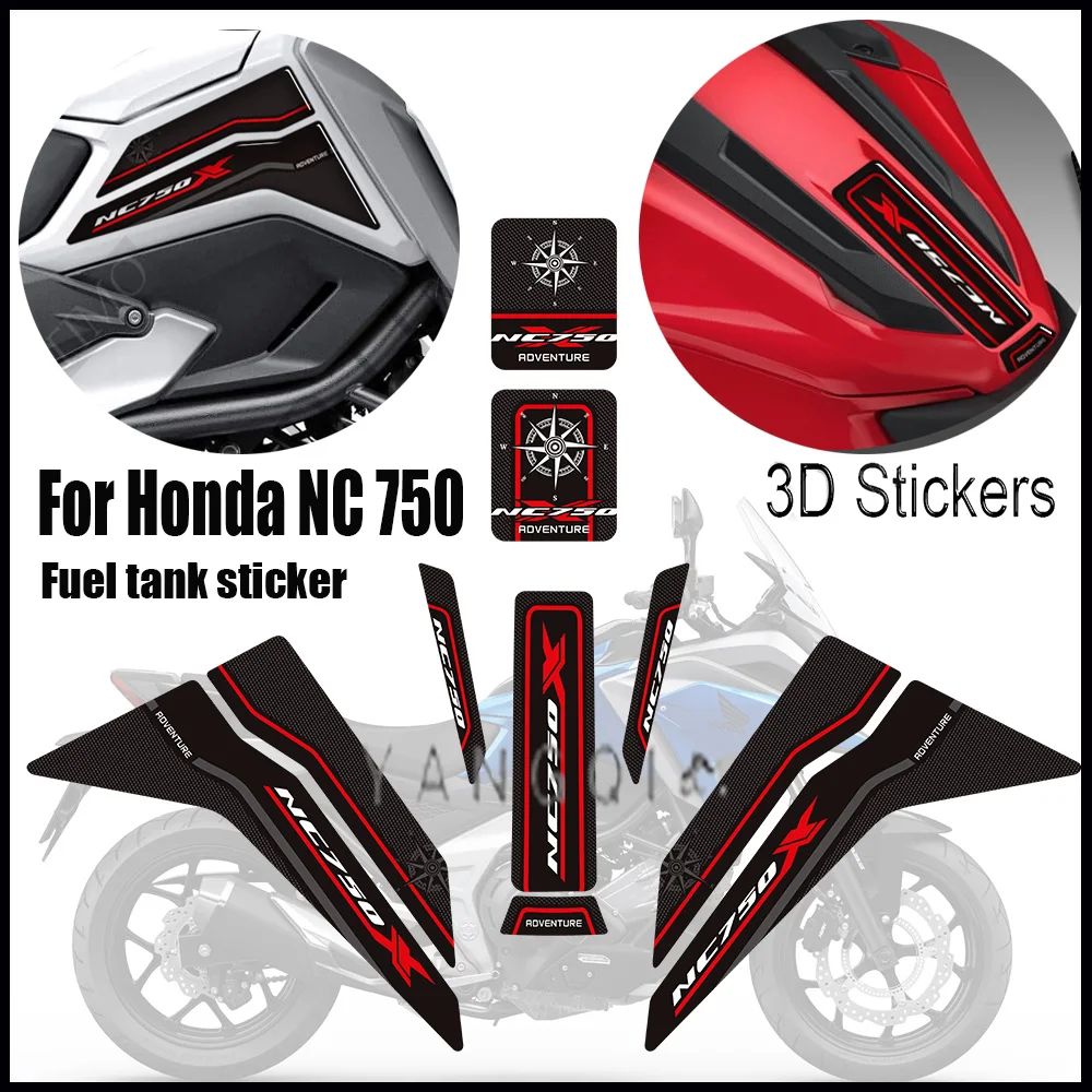 Tank Pad For Honda NC 750 NC700 X NC750X TankPad Fuel Oil Kit Knee Stickers Decals Protection 2021 2022