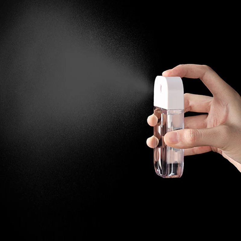 45ml Portable Mini Refillable Fragrance Hand Sanitizer Alcohol Bottle With Spray Fragrance Pump Empty Cosmetic Container