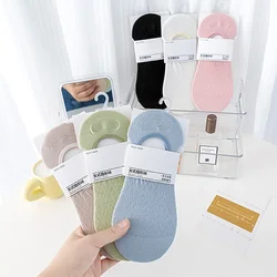 Fashion Women's Sock Slippers Summer Ladies Mesh Socks Solid Color Invisible Ultrathin Breathable Shallow Non-slip Socks Female