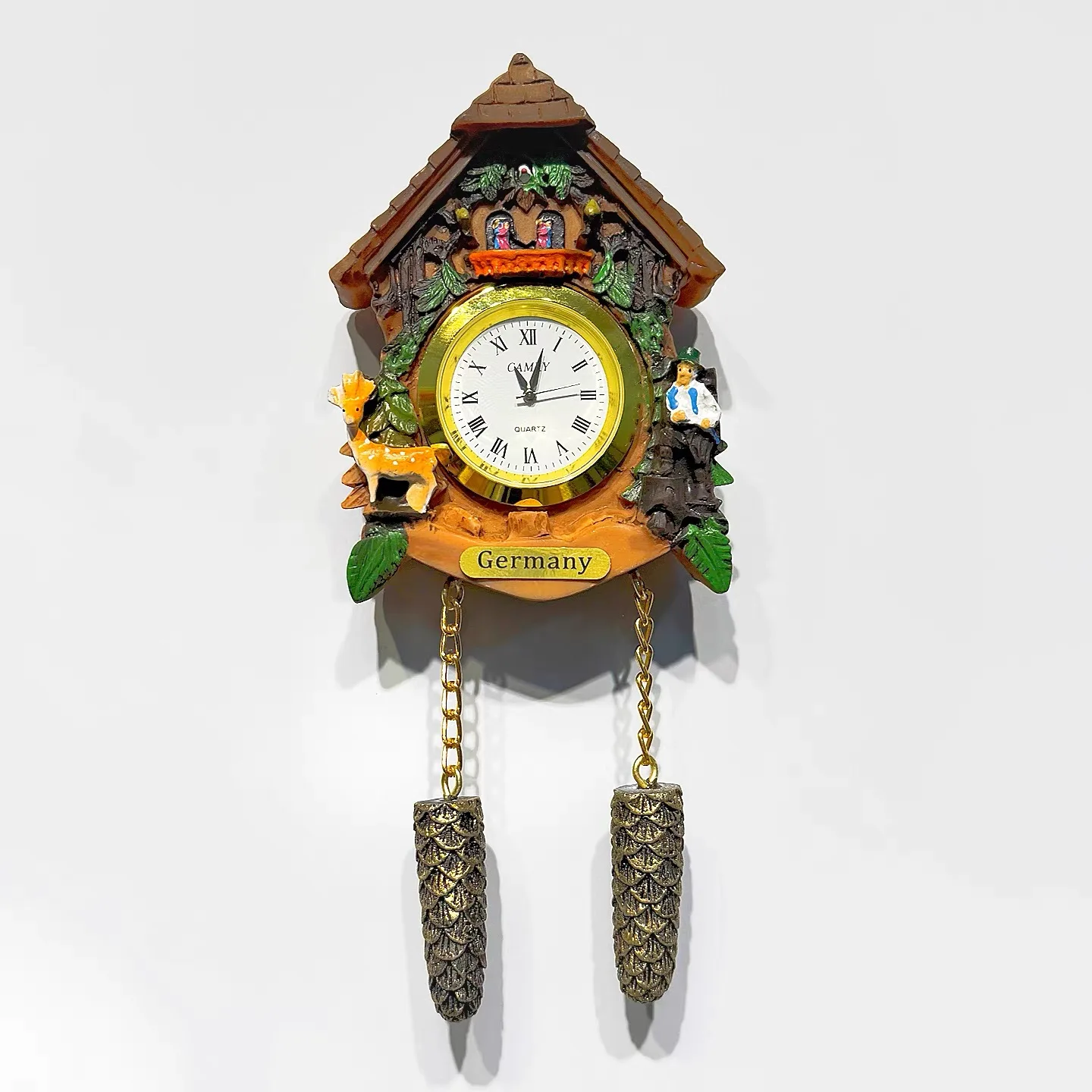 Deutscher Kuckucksuhr-Kühlschrankmagnet, Reise-Souvenir-Kühlschrankmagnet, dekorativer 3D-Kühlschrankmagnet