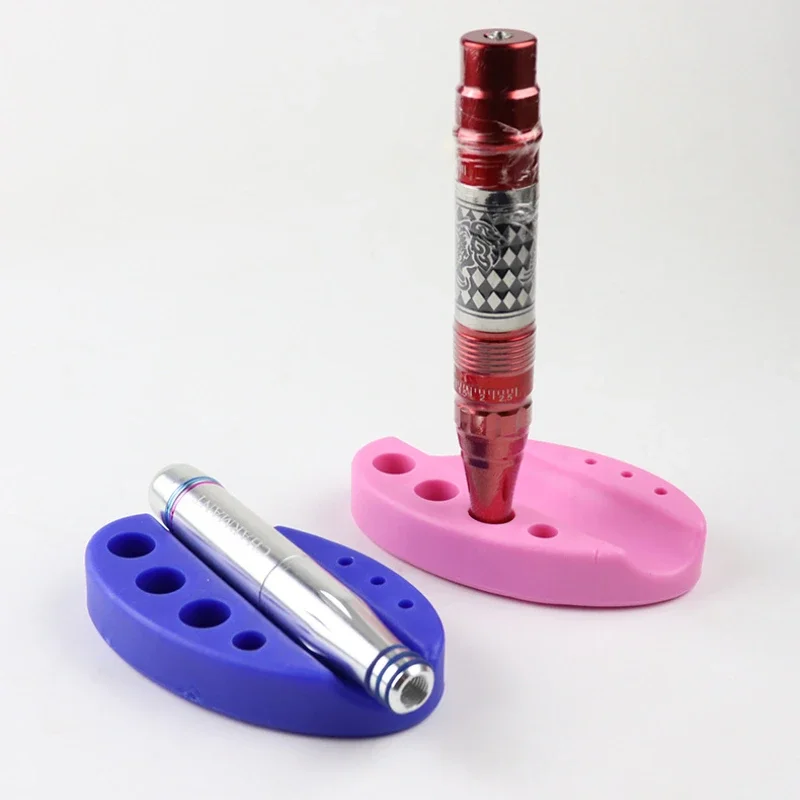 Silicone Tattoo Pen Holder Microblading Pigment Ink Cup Tattoo Pen Stand Makeup Tattoo Accessories Silicone Tattoo Pen Holder