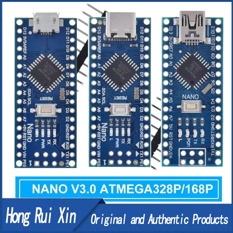 Mini / Type-C / Micro USB Nano 3.0 With the bootloader compatible Nano controller for arduino CH340 USB driver 16Mhz ATMEGA328P