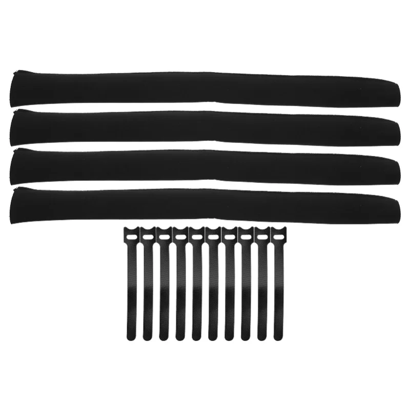 

Набор из 4 органайзеров для кабелей с застежкой-молнией и защитными ремешками