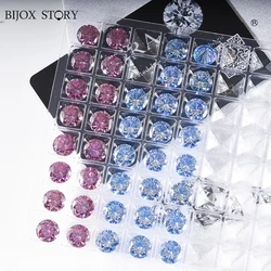 0.5- 3ct Rare Pink Moissanite Loose Stone royal blue Color VVS1 Excellent Cut Colored lab diamond Moissanite Gemstone