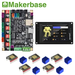 Makerbase MKS tinybee 3D printer control board ESP32 MCU mini 12864 tft35 screen WiFi function Web control a4988 tmc2209 driver