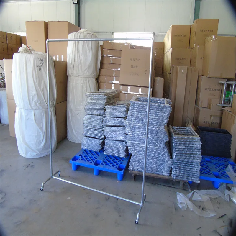 Solid Heavy Industry Mobile Roller Type Coat Rack