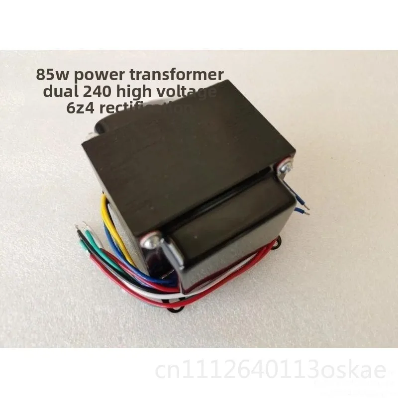 85W Power Transformer for Bile Machine with Double 240V High Voltage 6Z4 Rectifier Copper Core Horizontal Side Cover for Electro
