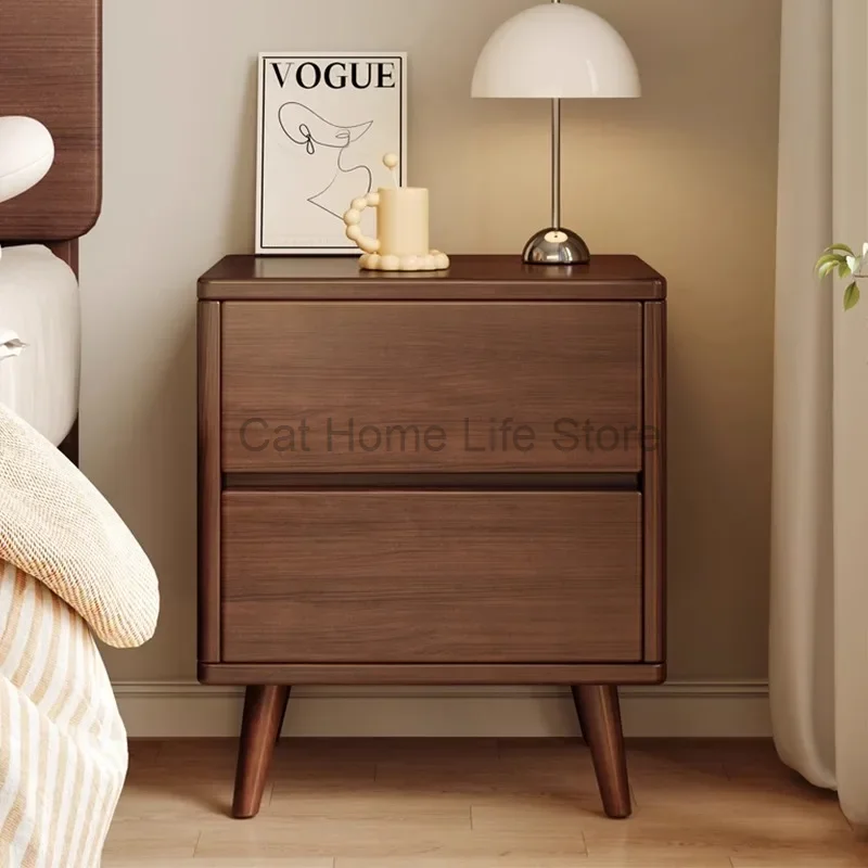 Storage Mobile Unique Nightstands Wood Simplicity Designer Creativity Drawers Bedside Table Nordic Mesita De Noche Furniture