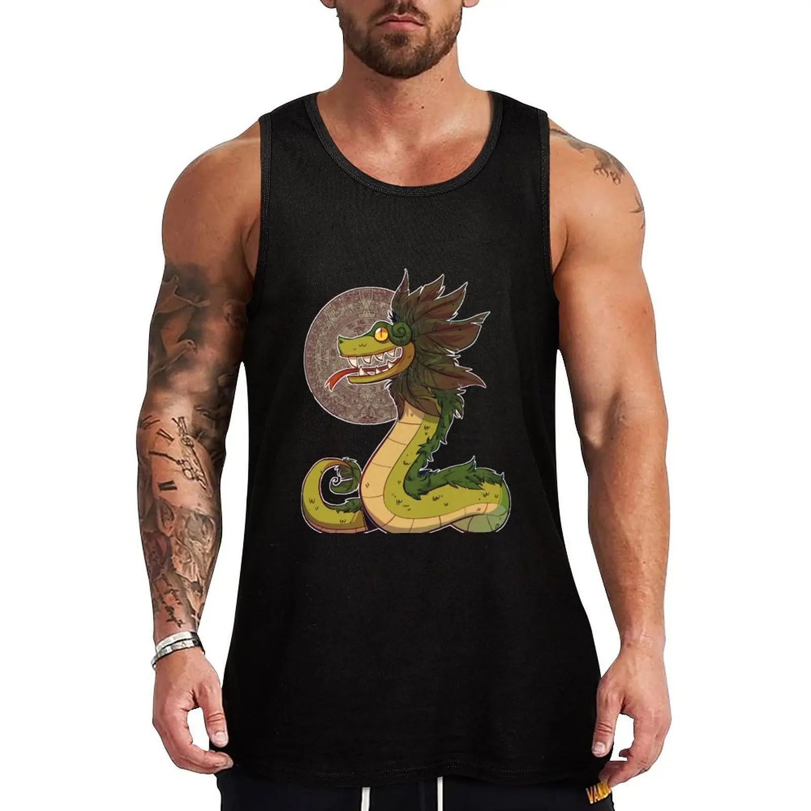 

Quetzalcoatl Tank Top anime clothes Men's tops summer clothes men 2025