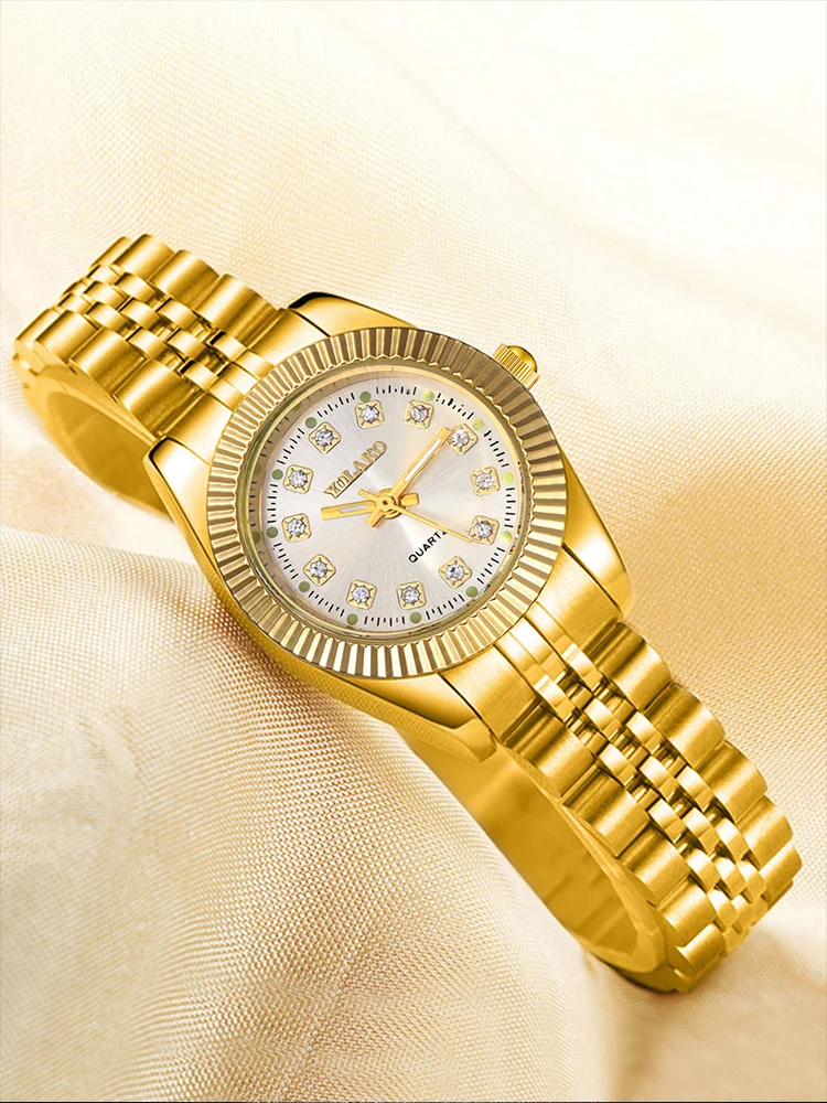 1pc Simple Leisure Business Women\'s Steel Belt Quartz Watch