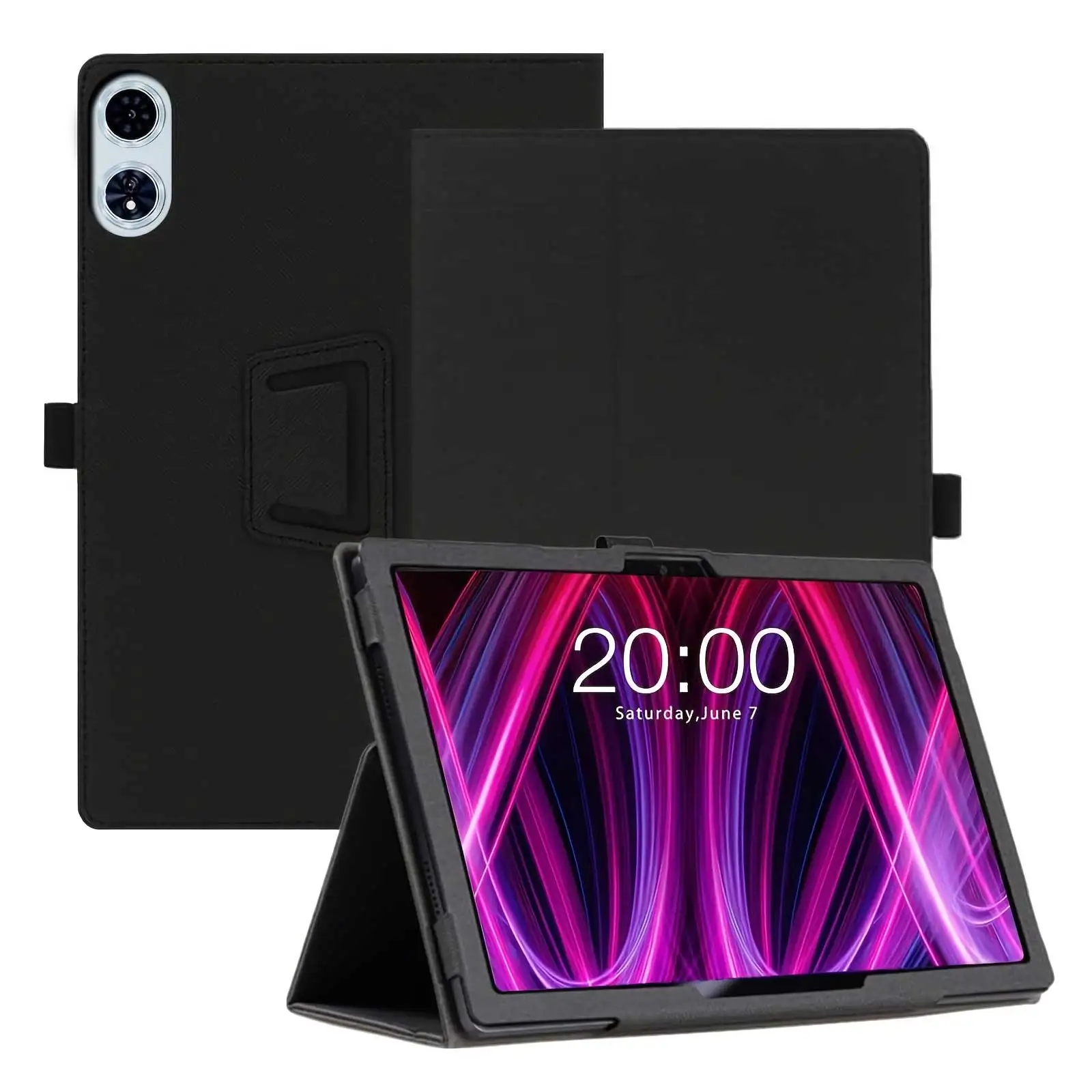 Tablet Case for Teclast P50 AI/ P50 2025/ P50 11inch, PU Leather Material, Kickstand Function, Pen Slot, Protective Cover