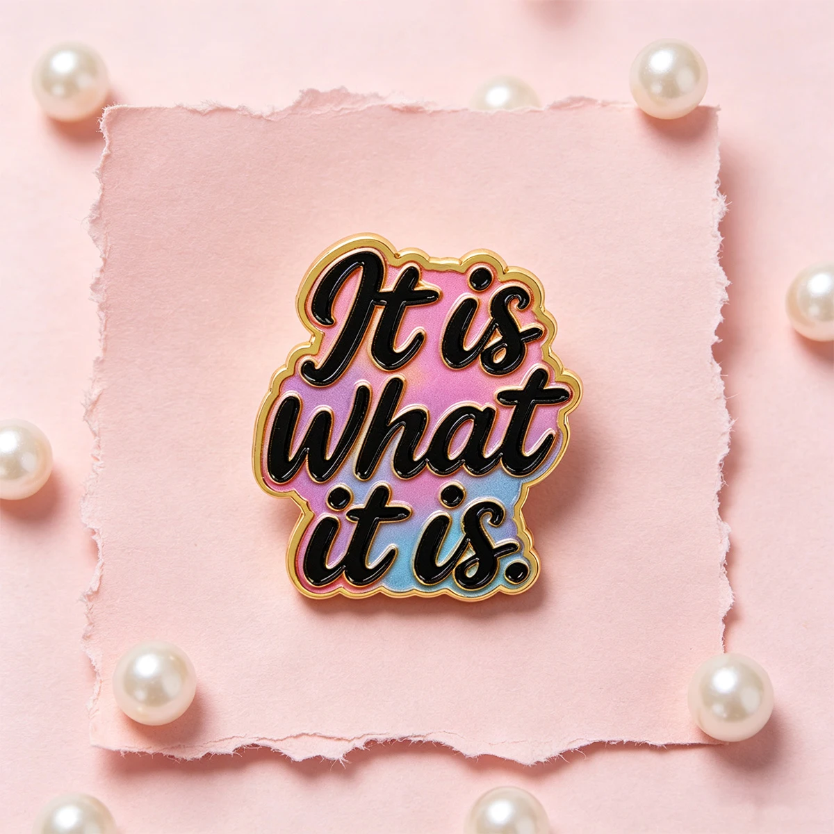 9-teiliges lustiges Emaille-Pin-Set mit Sprüchen – „It Is What It Is“ Brosche für Mäntel, Damenbroschen, Kragen- und Reversnadeln, Metallabzeichen, Schmuckgeschenk – Detail 5