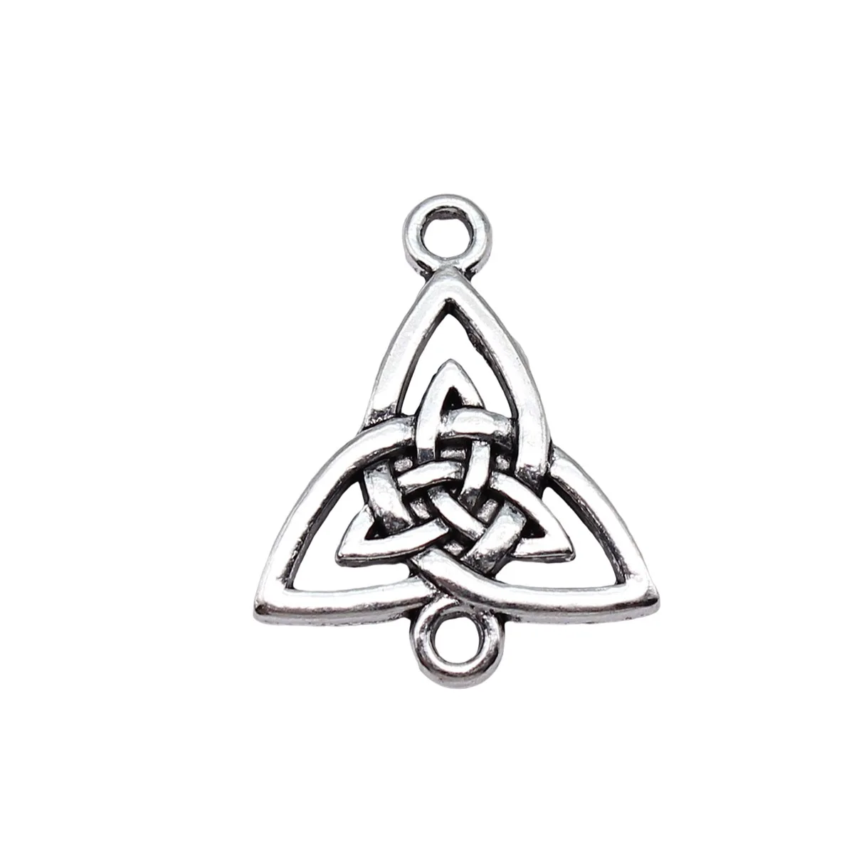 WYSIWYG 10pcs 24x20mm Antique Silver Color Celtic Knot Connector Pendant For DIY Jewelry Making Handmade Jewelry Findings