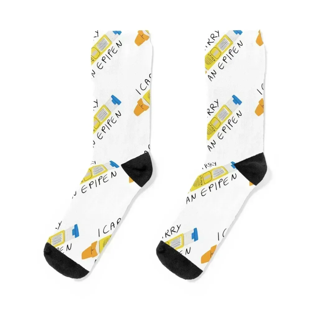 

I Carry An Epipen Socks kawaii summer Heating sock Hiking boots Socks Women's Men's