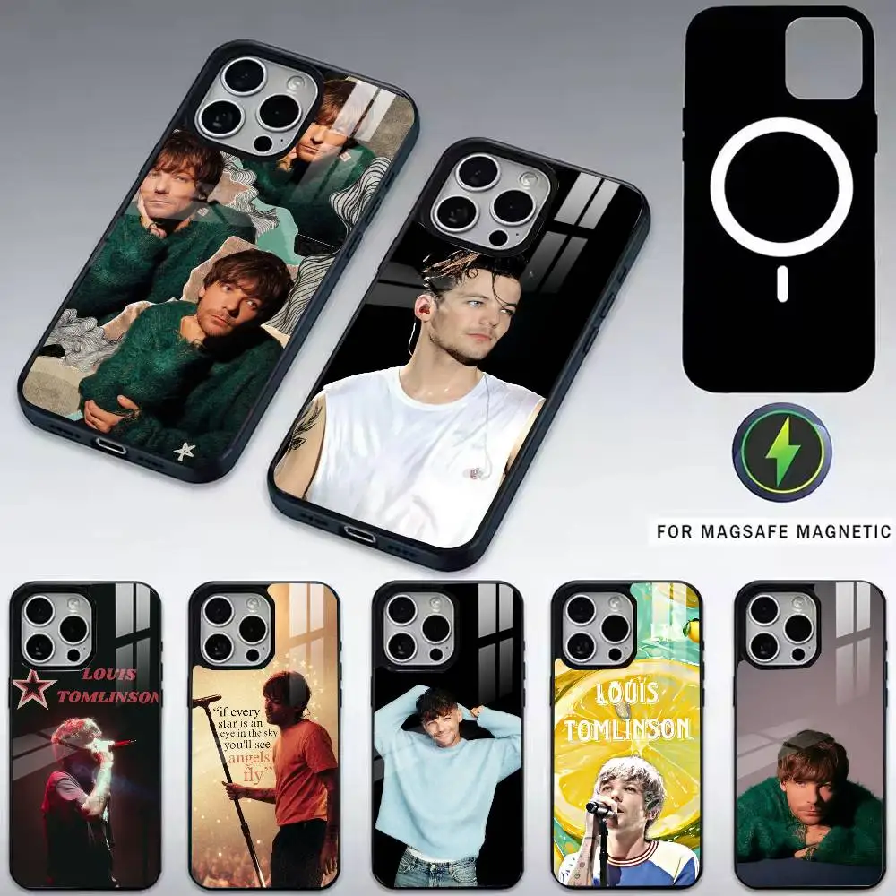 

L-Louis Singer t-Tomlinsons Phone Case For iPhone17,16,15,14,13,12,11 Plus,Pro Magnetic For Magsafe Wireless Charging