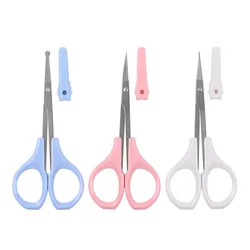 1Pc Stainless Steel Makeup Scissors For Facial Hair Eyelash Nose Hair Eyebrows Beard Trimming Nail Cuticle Manicure Tools