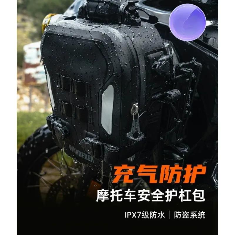 Motorcycle Airtight Bar Bag Waterproof Reflective Anti-drop Modified Accessories Motorcycle Travel Equipment Riding Bag