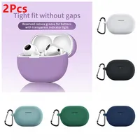 2Pcs Silicone Case For Huawei Freebuds Pro 3 Cover Protective Earphone Cover Bluetooth Wireless Headphones Ca Protective Sleeve