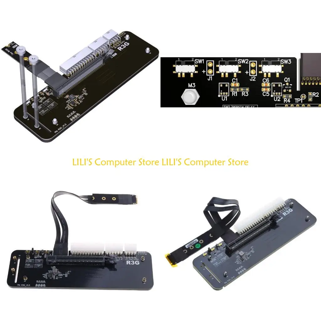 

A52B PCIe3.0X4 External Graphics Card Stand Bracket Expansion Card Bracket 25cm 50cm