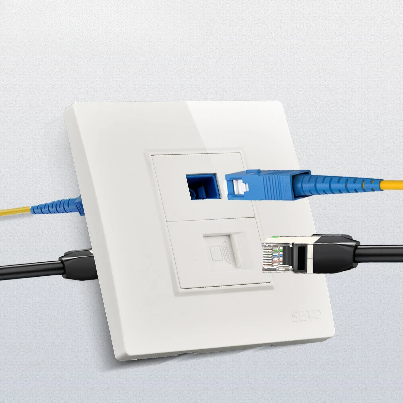 PC SC Optical Fiber Socket Panel Manufacturers Provide Network Cables and Network Information Panel