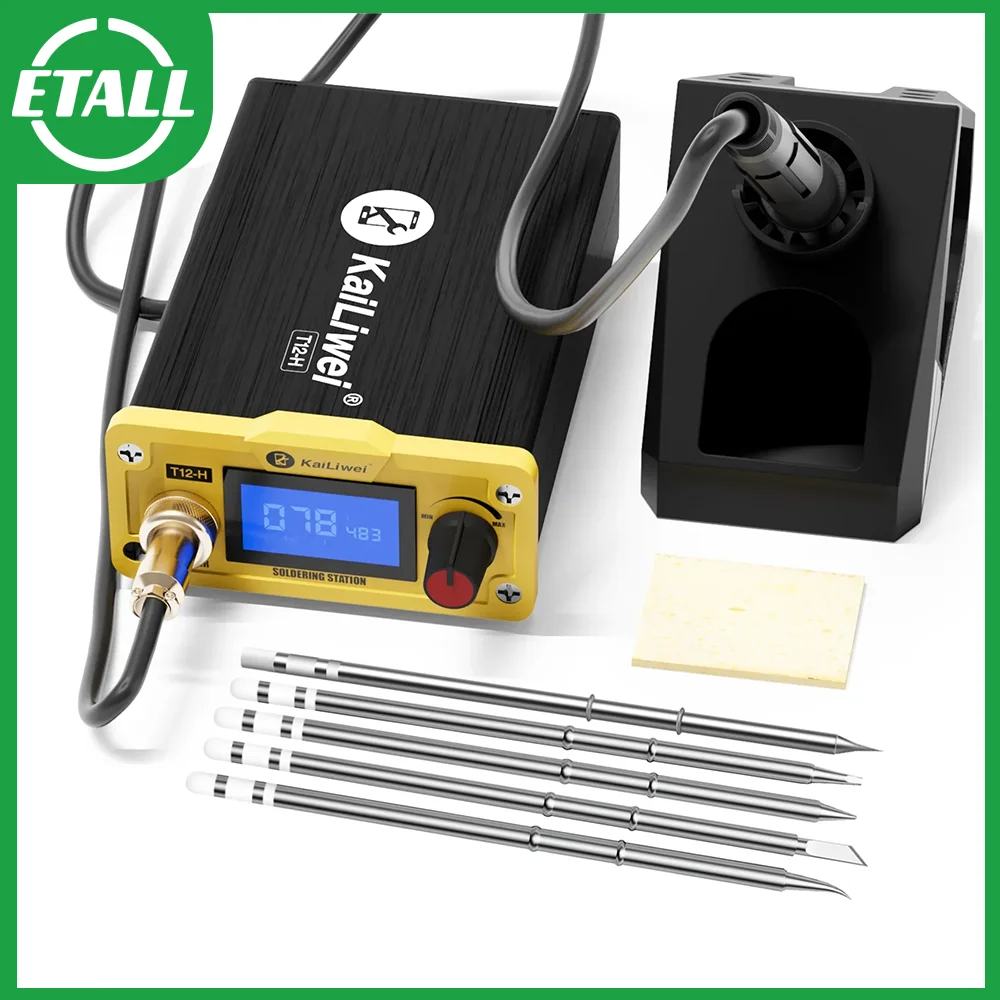 

Kailiwei T12 STM32 Digital Soldering Station Fast Hot Electronic Soldering Iron OLED PCB Phone Board Welding Repair Tool