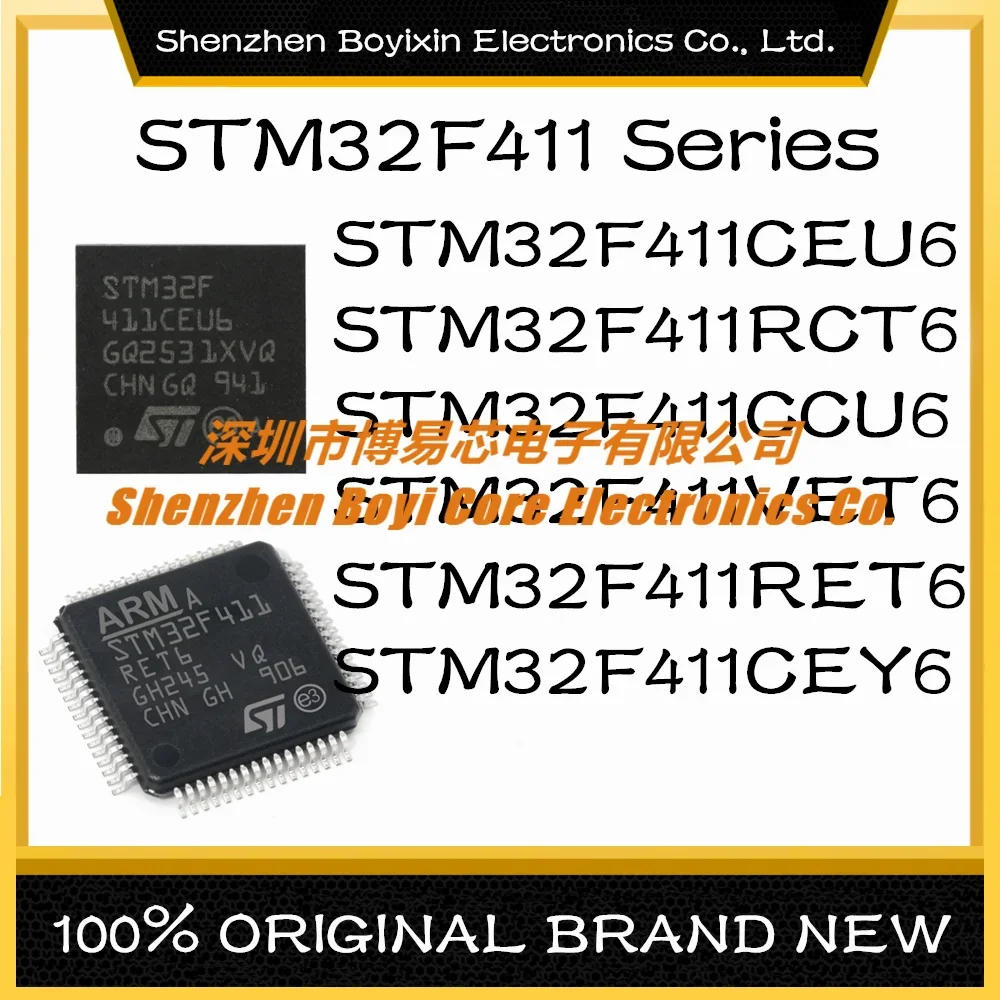 

STM32F411CEU6 STM32F411RCT6 STM32F411CCU6 STM32F411VET6 STM32F411RET6 STM32F411CEY6 ARM New Original Genuine