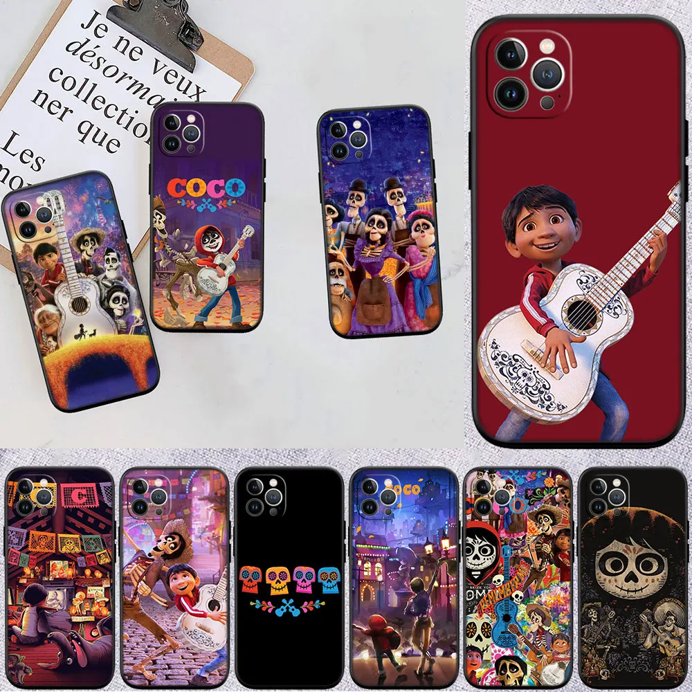 HK22 Disney Coco Soft Shell Чехол для телефона Samsung Galaxy S20 S21 S22 Ultra FE + Plus A21S A22 A24 A25 A26 A30 A30S A31