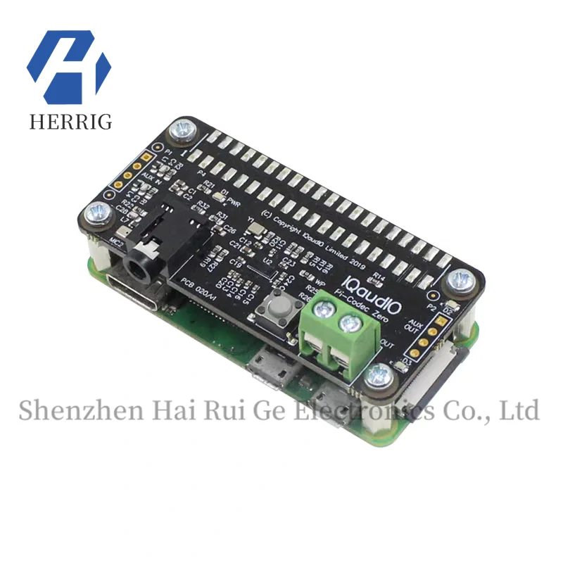 

Raspberry Pi Zero Audio Decoding Expansion Board IQaudio codec I2S Sound Card Microphone Voice Module