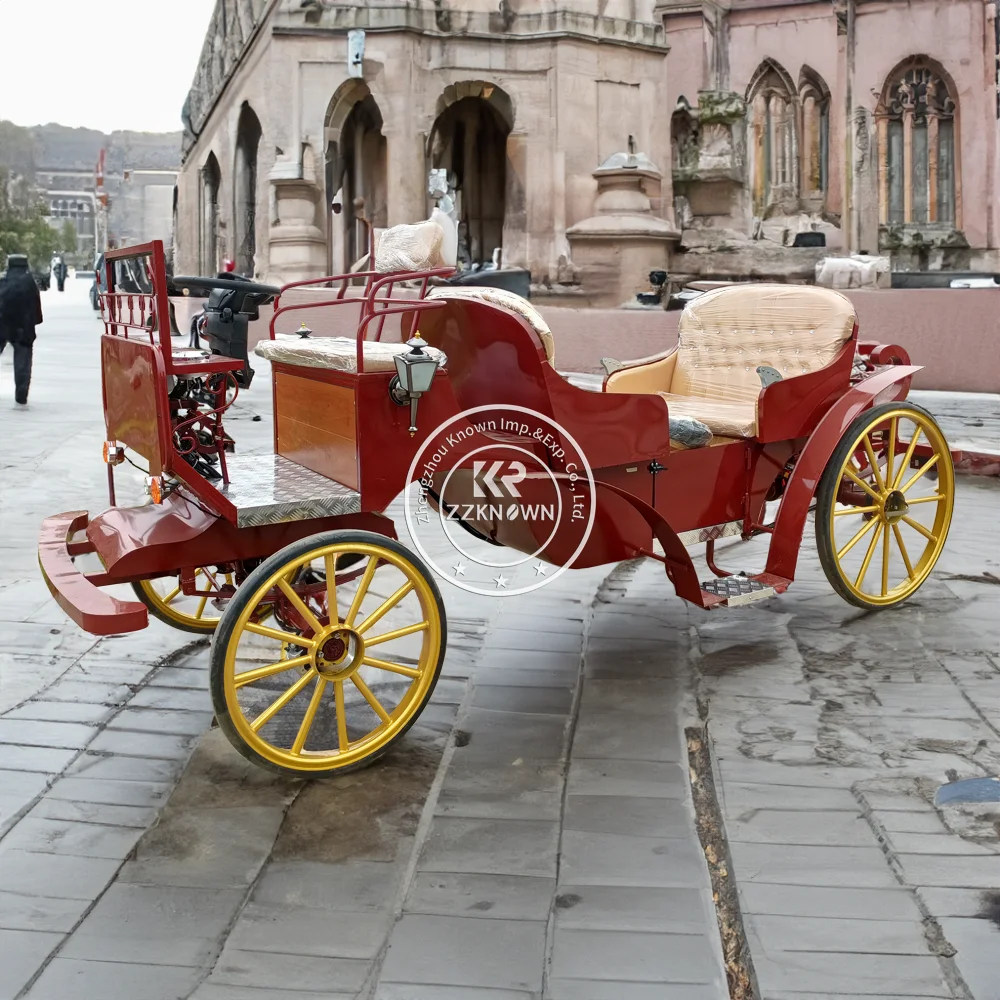 Electric European Style Touristic Horse Carriage Carts Caleches Sightseeing Horse Drawn Carriage Horse Wagon