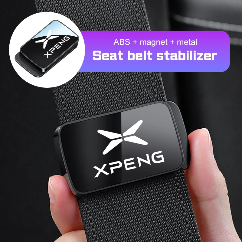 Magnetic Car Seat Belt Holder Stabilizer For Xpeng N5 P5 P7 P7i X9 M03 G3i G6 G9 Xiaopeng Adjustable Fastener Clip Accessories