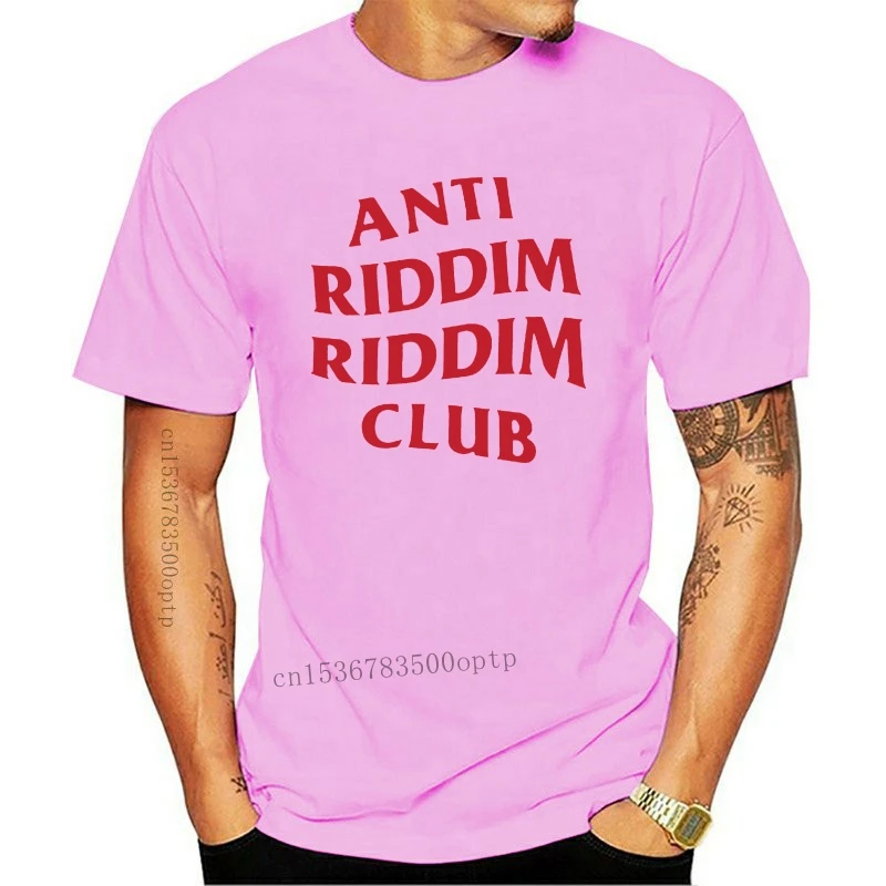 New Men t-shirt Anti Riddim Riddm Club Red Logo T shirt tshirt Women t shirt