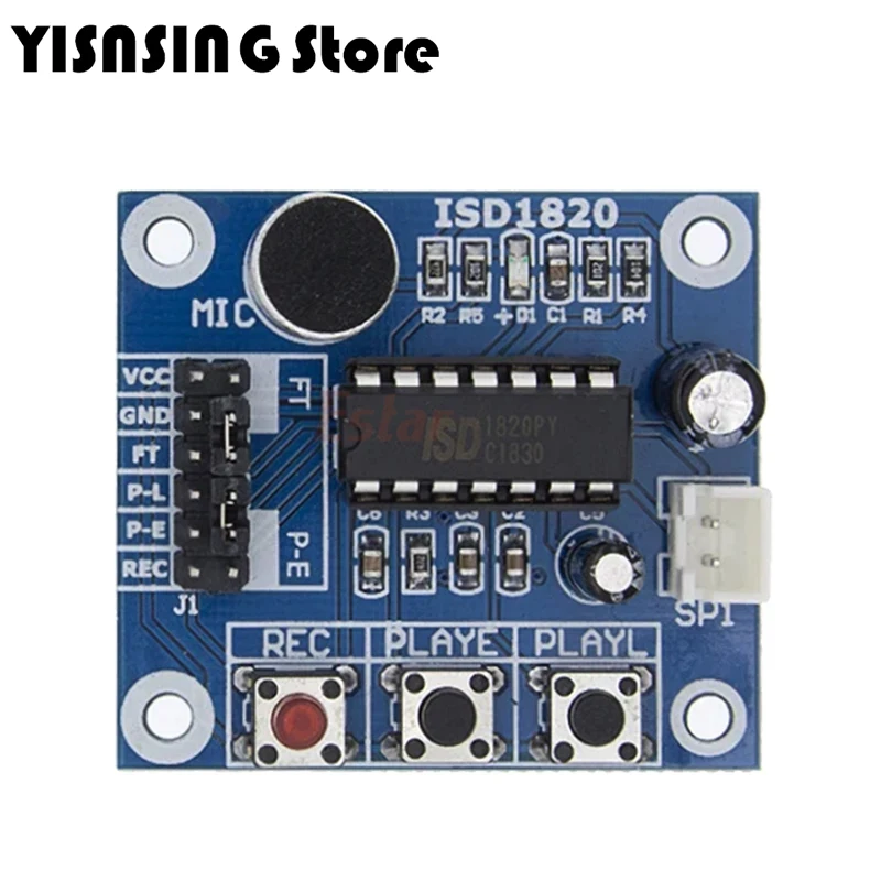 ISD1820 Voice Recording Recorder Module With Mic Sound Audio Loudspeaker